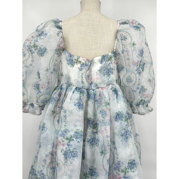 Selkie‎ La Belle Etoile Organza French Puff Dress XL - Picture 8 of 13